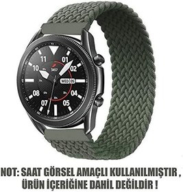 Resim Microsonic Huawei Honor Magic Watch 2 42mm Kordon, (Large Size, 165mm) Braided Solo Loop Band (Huawei Honor Watch Magic 2 42mm ile Uyumlu Kordon, Akıllı Saat Kayışı) 