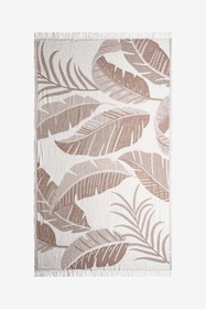 Resim Moriah Yaprak Jakarlı Peştemal Bej, Taşıma Çantalı 