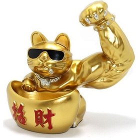 Resim Polyester Şanslı Kedi Figürü Model 4 