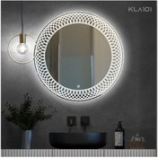 Resim eagle mirror 80x80cm Yuvarlak Dekoratif Banyo Duvar Aynası Ledli Banyo Duvar Aynası 