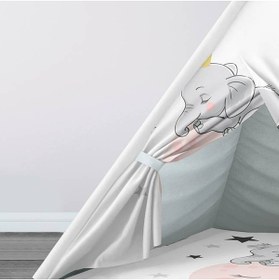 Resim instababyrooms Çocuk Oyun Çadırı Uyuyan Fil, Ay Dijital Baskılı 