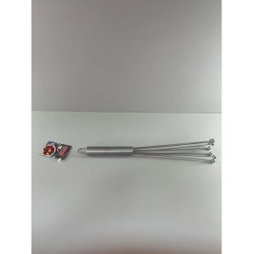 Resim Pratik ve Ergonomik Paslanmaz Çelik El Çırpıcı, Açılır Kapanır Boncuk Uçlu 