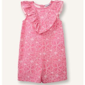 Resim Defacto Kız Bebek Floral Keten Tulum H6017a526smpn206 Pembe-pn206 