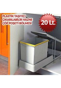 Resim Pelikan Plastik Raylı Çöp Kovası 21500 