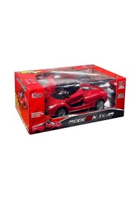 Resim Uzaktan Kumandalı Şarjlı Araba 1:18 Full Fonksiyon Işıklı Ve Otomatik Kapıları Açılan Yarış Arabası 