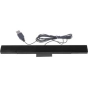 Resim Spibicyy Wıı Yedek Kızılötesi Ir Ray Hareket Sensörü Sinyal Alıcısı Için USB Kablolu Sensör Çubuğu Stand-Siyah ile Wii Sistemi Için (Yurt Dışından) 