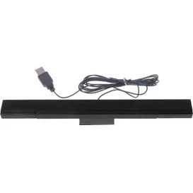 Resim Spibicyy Wıı Yedek Kızılötesi Ir Ray Hareket Sensörü Sinyal Alıcısı Için USB Kablolu Sensör Çubuğu Stand-Siyah ile Wii Sistemi Için (Yurt Dışından) 