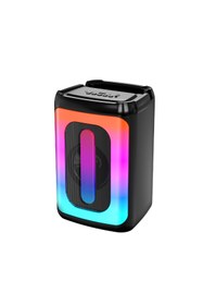Resim RTG QS1418 Bluetooth Hoparlör RGB Işıklı 4 İnç USB SD Kart Aux Girişli Speaker 