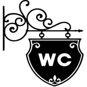 Resim Genel Markalar Wc Tabela Sticker Oto Motor Laptop Duvar Folyo Sticker 40x44 cm 