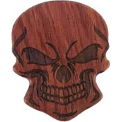 Resim Trendooze Ukulele Tonlar Sıcak Şekilli Seçtikleri Parçaları Kırmızı Kahverengi Kafatası İçin Gitar Gitar Benzersiz Akustik Al 