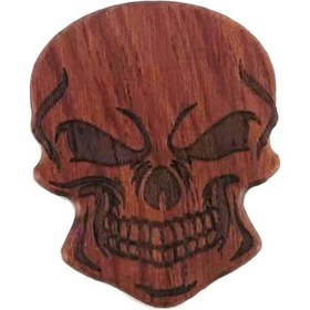 Resim Trendooze Ukulele Tonlar Sıcak Şekilli Seçtikleri Parçaları Kırmızı Kahverengi Kafatası İçin Gitar Gitar Benzersiz Akustik Al 