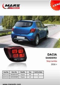 Resim Mars 411213 Arka Stop Lambası Sag Ledlı Sandero 2016 