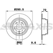 Resim ARKA FREN DISK AYNASI HAVALI VOLVO 850 91 96 C70 97 05 S70 97 00 V70 97 00 XC70 97 02 