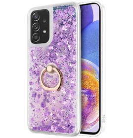 Resim Microsonic Samsung Galaxy A23 Kilif Glitter Liquid Holder Mor 557085573 