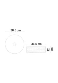 Resim Lena - Tezgah Üstü Lavabo Mat Yeşil&parlak Beyaz - E-w5002yb- Yeşil 