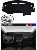 Resim Torpido Koruma Halısı Siyah Kenar Renk Siyah Peugeot 301 2012-2020 İle Uyumlu 