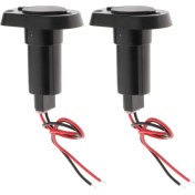 Resim Wetnwind 2 Adet Deniz Botu Naylon Kapağı 2 Pin Kıç Işık Takımı Tabanı Siyah Yuvarlak (Yurt Dışından) 