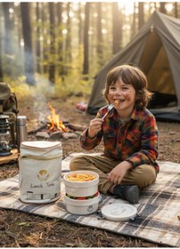 Resim LUNCH BOX Yemek Termosu Paslanmaz Çelik 3 Katmanlı Sefer Tası 1,70 Lt 