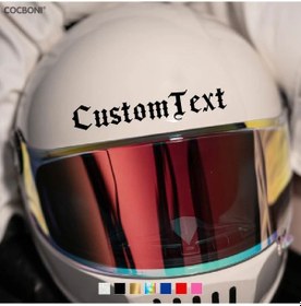 Resim Gaojunshop01 Cocbonı Yansımalı Siyah M Moto Kaskı Çıkartmaları Dayanıklı Yapışkanlı 