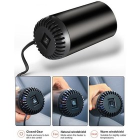 Resim Aitong 2'si 1 Arada Çakmaklığa Takılabilir 12v Araba Isıtıcı & Buz Çözücü 