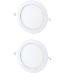 Resim 18w Sıva Altı Yuvarlak Slim Led Panel Beyaz Işık 2 Adet 