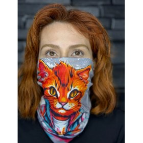 Resim Motobros Kedi Desenli Desenli Baf Buff Bandana 