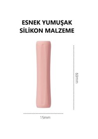 Resim Pencil 1. Nesil / 2. Nesil / Usb-c / Pro Uyumlu Parmak Desteği Silikon Dokunmatik Kalem Tutacağı 01 Lila 