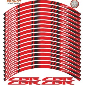 Resim Rebon Moto Design Motosiklet Jant Şeridi Honda Cbr Uyumlu 4 