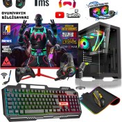 Resim Zeiron Panter X65 Ryzen 5 5600 32GB Ram 512 GB M.2 Nvme 8gb RTX3050 24" 165Hz Sıvı Soğutmalı Masaüstü Oyuncu Bilgisayarı 