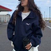 Resim Kadınların Rahat Fleece Fermuarlı Kapüşonlu Hoodie - Uzun Kollu, Bol Kesim, Yıldız Amblemi ile Düz Renk, Rahat Sonbahar/Kış Giyimi, Rahat Kış Giyimi|Yıldız Amblemi Kapüşonlu|Zipli Kapüşonlu 