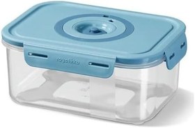 Resim Seoul Taze Vakumlu Saklama Kabı, Polipropilen Malzeme, Mavi Kapaklı, 900 ML Hacimli, Mikrodalga ve Bulaşık Makinesi Uyumlu, 19 x 13 x 8 CM 