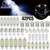 Resim 42 Adet LED İç Kubbe Harita Ampulleri, T10 ve Festoon SMD LED Okuma Aydınlatma Kombo Seti Otomotiv Araç Tavanı, Kapısı ve Plaka Için, Oda Elektrik Tesisatı, ≤36V, Pil Dahil Değil 