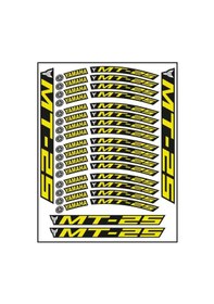 Resim Yamaha Florasan Sarı Baskı Mt-25 Jant Şeridi 