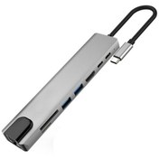 Resim Genel Markalar Ethernet Usb Type C Hub Hdmı Girişili Macbook Air Macbook Pro Çevirici 8in1 