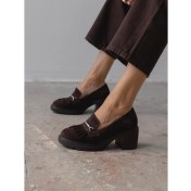 Resim Epis Kahve Süet Hakiki Deri Kadın Makosen 