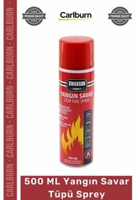 Resim Yangıntüpü 500ml Stop Fire Araç Ev Ofis Tipi Taşınabilir Güvenli Söndürücü Yangın Savar Tüpü Sprey 