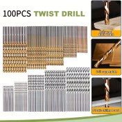 Resim HSS Vidalı Matkap Ucu Seti - 100/50 parça Değer Paketi, Titanyum Kaplama, Dayanıklı Metal Yapı, Elektrikli Aletler için Dişli Şaftlar, Delme, Koyma ve Gömme için İdeal, Gömme Matkap Uçları | Titanyum Kaplı Matkap Uçları | Metal Yapılı Matkap Uçları 