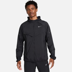 Resim Nike Stride Repel UV Running Full-Zip Hooded Erkek Ceket 