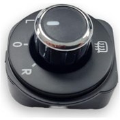 Resim VW Polo 2010-14 Dış Dikiz Ayna Ayar Düğmesi Kolu Krom 6R1959565F 