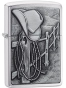 Resim Zippo Çakmak 24879 Resting Cowboy Lighter 