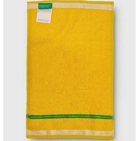 Resim Benetton Home Banyo Havlu El Yüz Vücut Sarı %100 Pamuk 3 Lü Set 70x140 Cm 50x90 Cm 30x50 Cm Sarı 