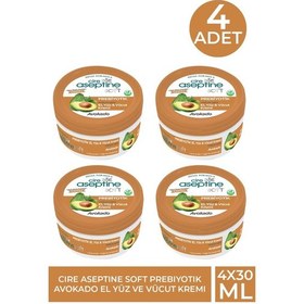 Resim Cire Aseptine Soft Prebiyotik Avokado El Yüz Ve Vücut Kremi 30 Ml 4 Adet 