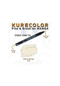 Resim Zig Kurecolor Fine & Brush For Manga Çizim Kalemi 731 Pale Beige 