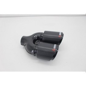 Resim Akrapoviç Çiftli Karbon Egzoz Ucu 2x90 Siyah Sol 