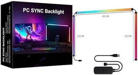 Resim Mistaha RGB Phantom Ambiyans Ekran LED Işık Çubuğu Müzik Ritmi Dinamik Işık Senkronizasyonu Yazılım kontrollü Renk/Dinamik Mod/Müzik Modu 