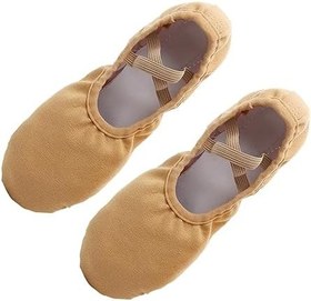 Resim LALAFINA 1 Çift yumuşak taban dans ayakkabıları kadınlar için yumuşak tabanlı terlikler çocuklar için terlikler erkekler için terlik Bale ayakkabıları cep ayakkabı yoga Spor ayakkabıları 