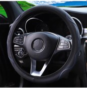 Resim 1 Stereo Kabartmalı Masaj El Tipi Deri Otomotiv Malzemeleri İç Halka Olmadan Black Blue Black Blue 