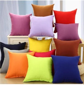 Resim Duck Keten Kırlent Kılıfı 40X40 Cm Dr430- Siyah Siyah 