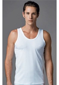 Resim Eros 11500 Compact Cotton 2Li Erkek Atlet Kutulu Siyah-Beyaz (445159619) 