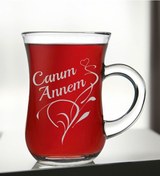 Resim Bk Gift Canım Annem Tasarımlı Keyif Kulplu Çay Bardağı-1, Anneye Hediye, Anneler Günü Hediyeleri Kobitmeyencom30669 Bk Gift 